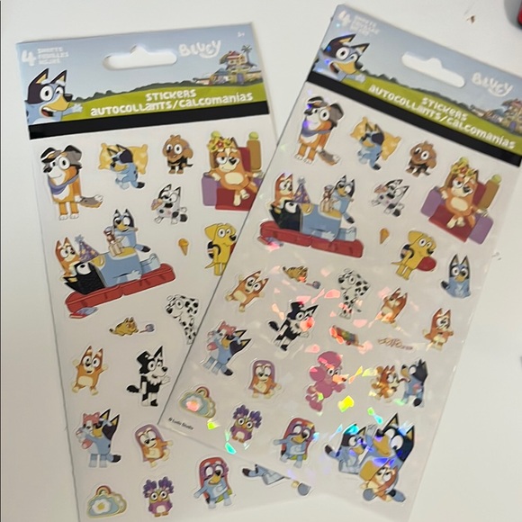 Bluey Character Sticker Sheets (4) - Picture 1 of 4